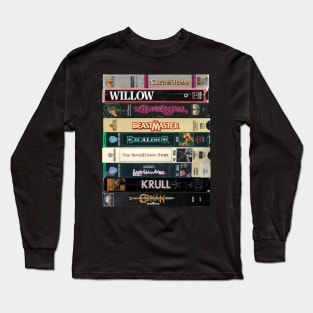 1980s Dark Fantasy VHS Tapes Long Sleeve T-Shirt